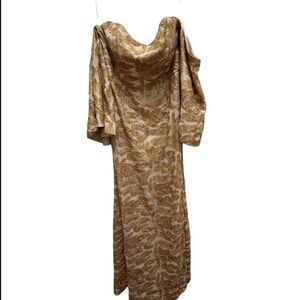 Mestiza New York size 10 sequined strapless dress